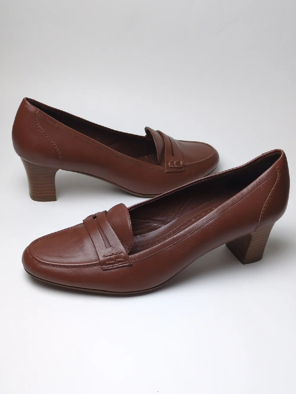 Brooks Brothers Brown Leather Block 2